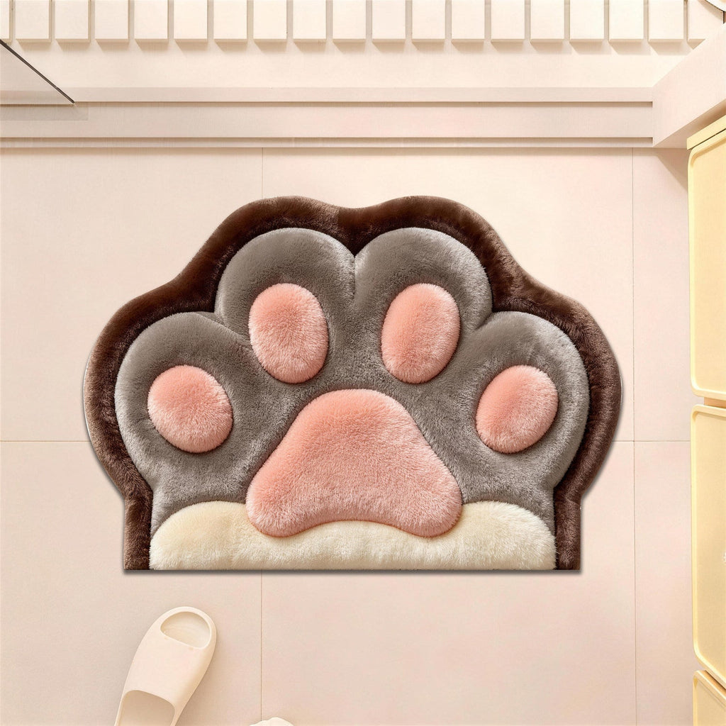 Plush Cat Paws Decorative Bath Mat | High & Bury