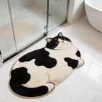 Plush Cat-Shaped Bath Mat | High & Bury