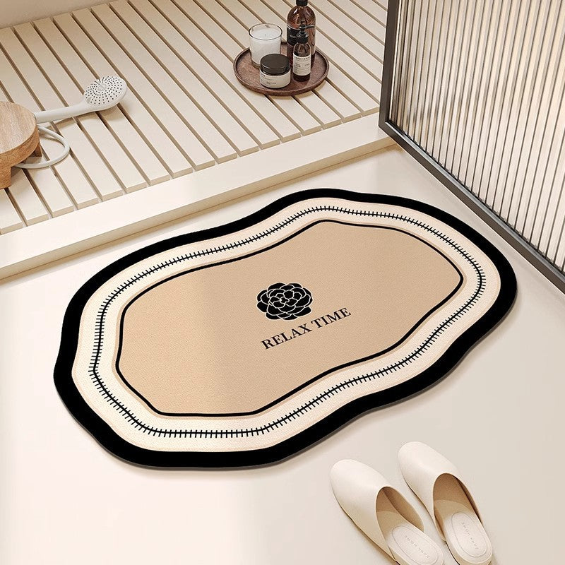 Plush Floral Shaped Area Mat | High & Bury