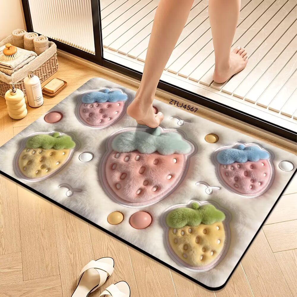 Plush Money-Themed Bath Mat | High & Bury