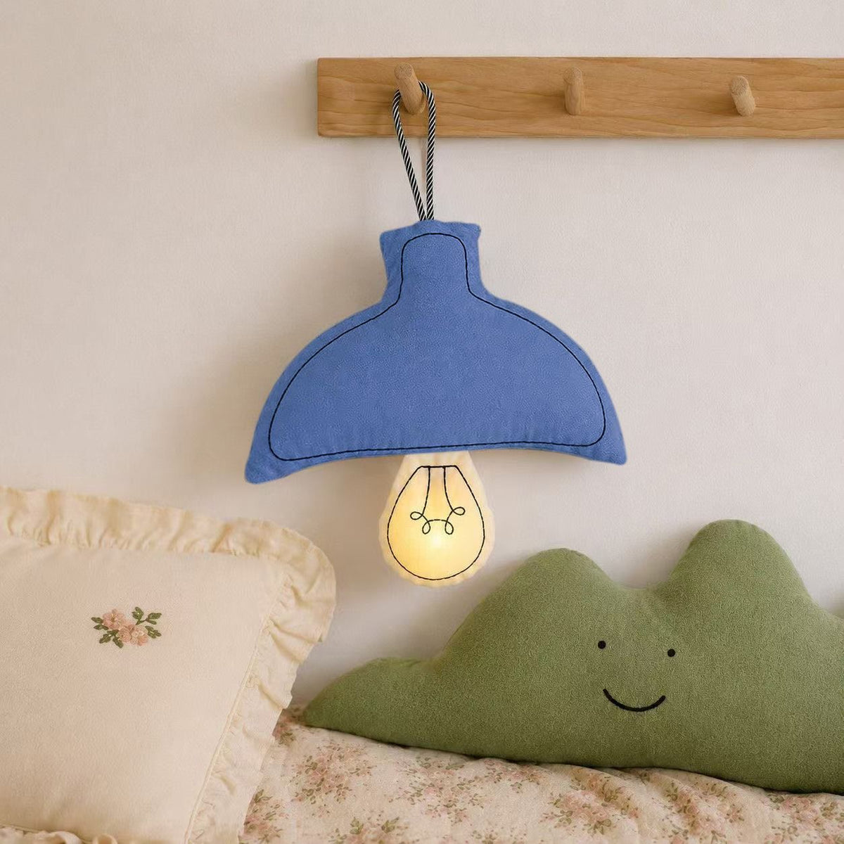 Plush Pendulum-Shaped LED Nightlight Pillow | High & Bury