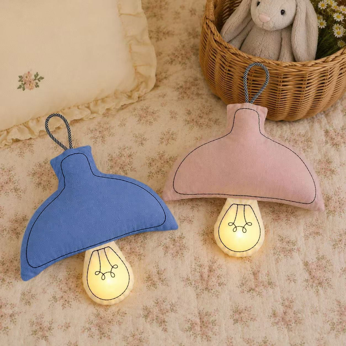 Plush Pendulum-Shaped LED Nightlight Pillow | High & Bury