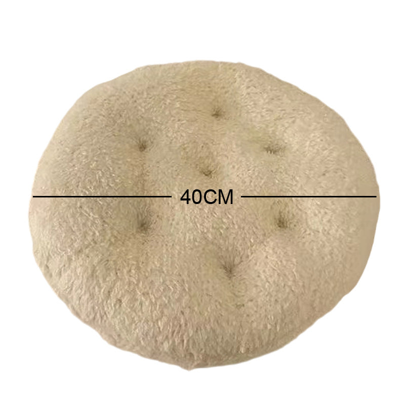 Plush Round Floor Cushion | High & Bury