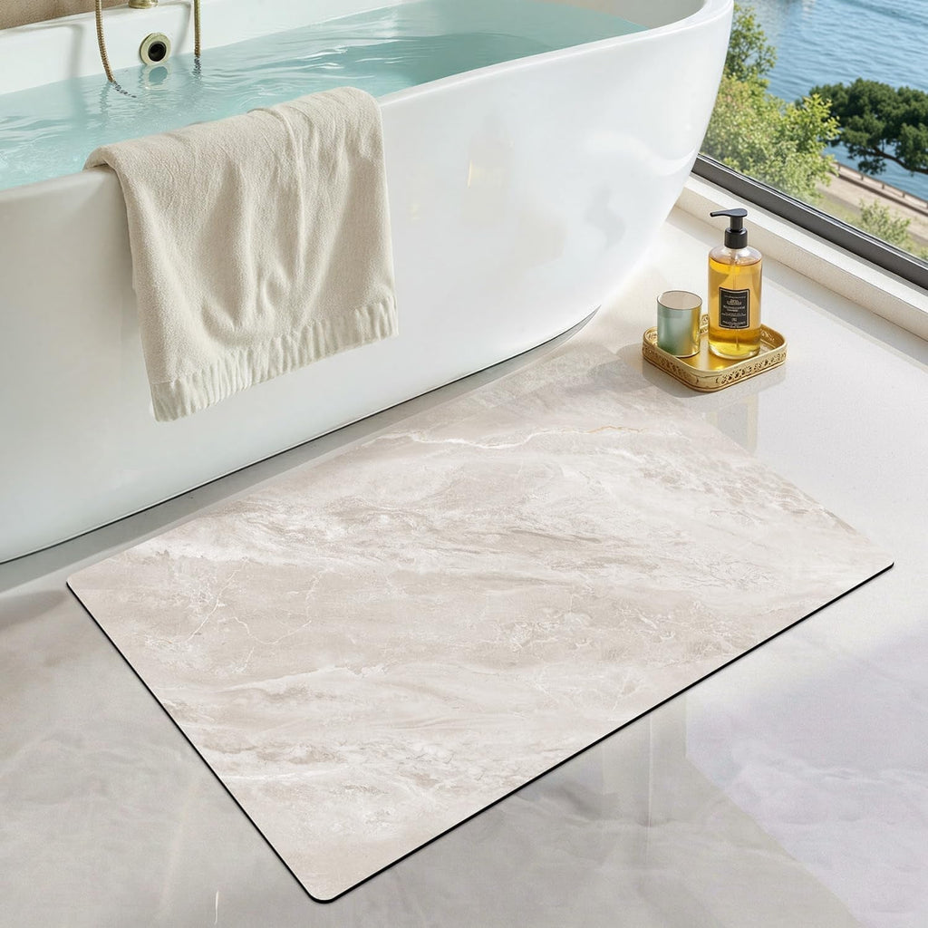 Plush Tropical-Themed Bath Mat | High & Bury
