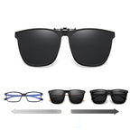 Polarised Flip-Up Clip-On Sunglasses with Oval 60 × 54 mm Lenses, view 2
