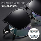 Polarised Flip-Up Clip-On Sunglasses with Oval 60 × 54 mm Lenses, view 3