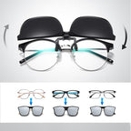 Polarised Flip-Up Clip-On Sunglasses with Oval 60 × 54 mm Lenses, view 4