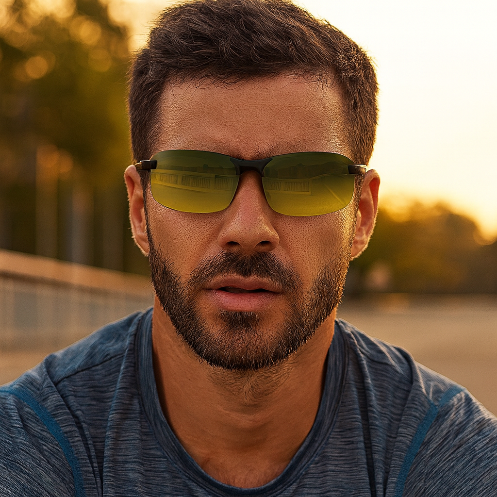 Polarised Photochromic Sports Sunglasses, Metal Alloy Frame, view 4