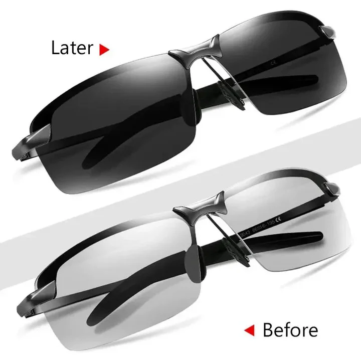 Polarised Photochromic Sunglasses with Polycarbonate Lenses and TR90 Frame, view 2