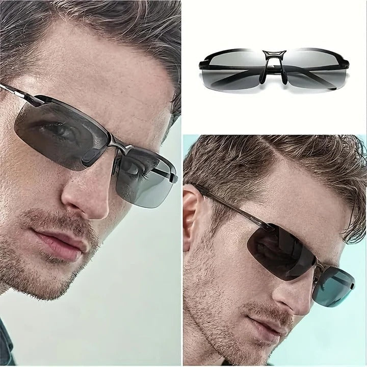 Polarised Photochromic Sunglasses with Polycarbonate Lenses and TR90 Frame, view 3