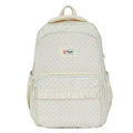 Polka Dot Ruffled Backpack for School, Work and Everyday Use