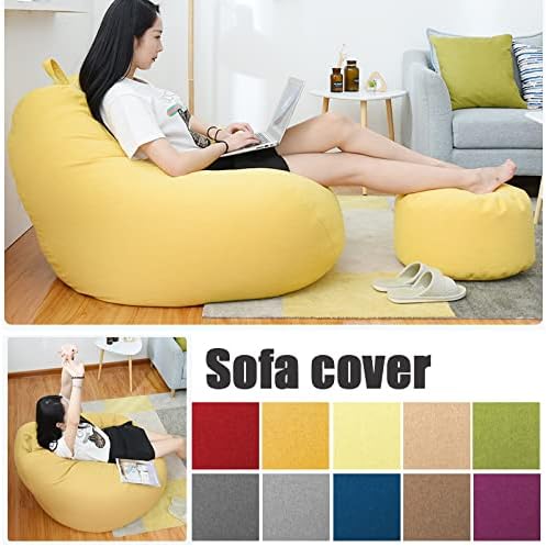 Polyester Bean Bag Sofa Cover, 80x90 cm or 100x120 cm, Removable, view 3