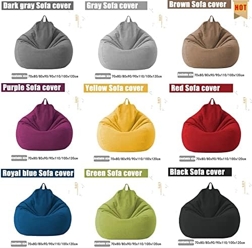 Polyester Bean Bag Sofa Cover, 80x90 cm or 100x120 cm, Removable, view 5