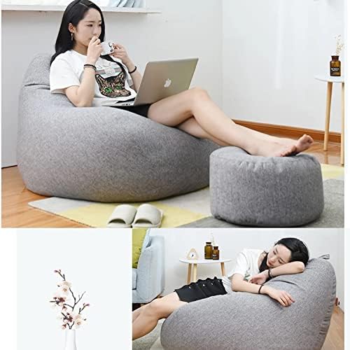 Polyester Bean Bag Sofa Cover, 80x90 cm or 100x120 cm, Removable, view 6