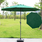 Polyester Replacement Outdoor Umbrella Canopy, Adjustable Angle, Washable, view 2