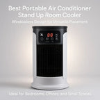 Portable Air Conditioner with Cool Mist Humidifier, 18W, 300ml Tank, view 3