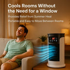 Portable Air Conditioner with Cool Mist Humidifier, 18W, 300ml Tank, view 4