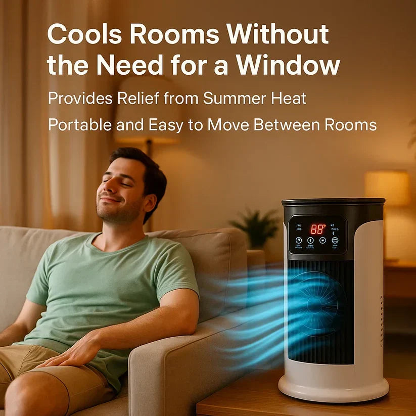 Portable Air Conditioner with Cool Mist Humidifier, 18W, 300ml Tank, view 4