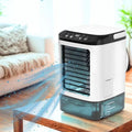 Portable Air Cooler with Humidifier and LED Light, 900ml Water Tank