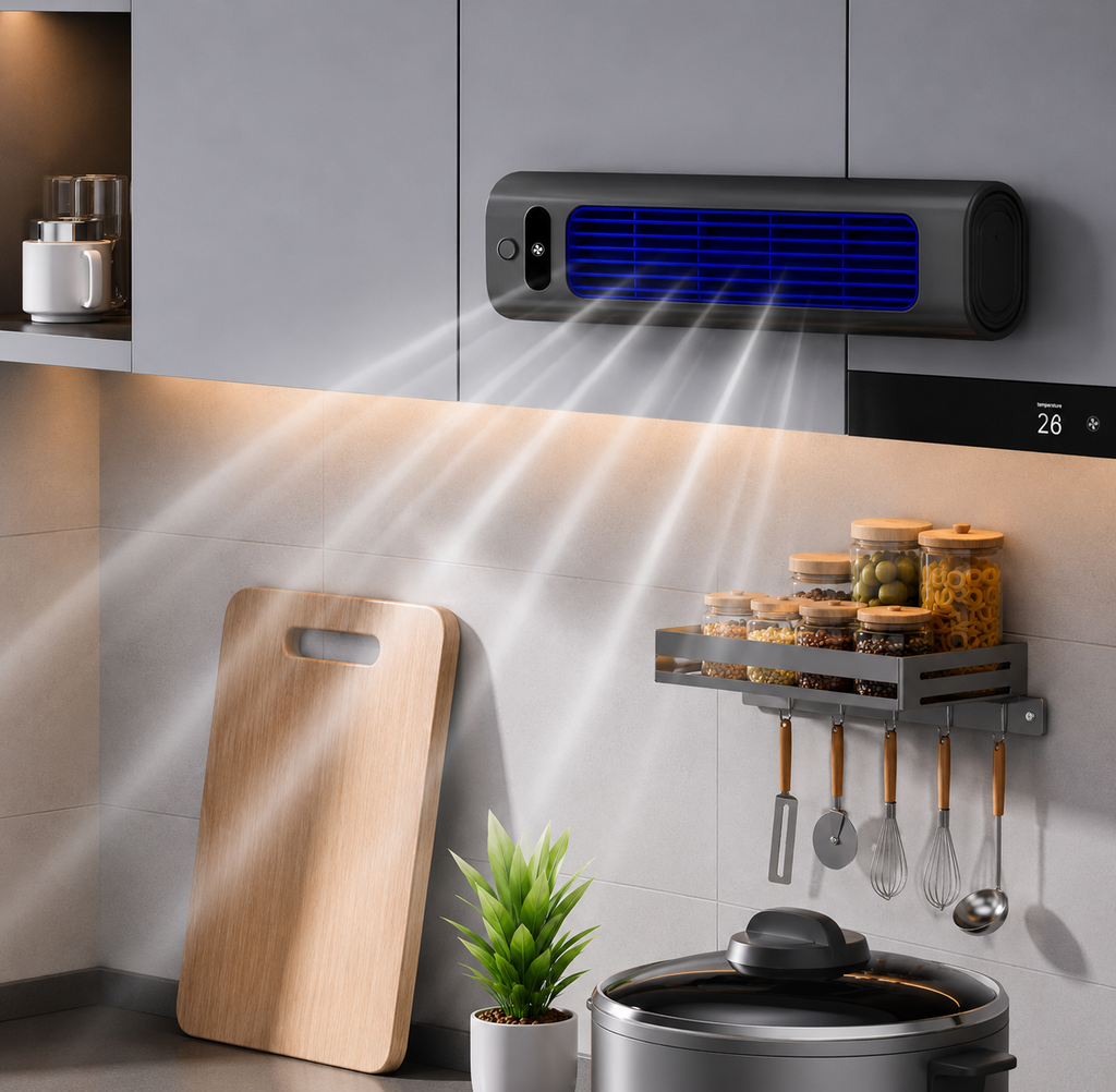 Portable Battery-Powered Fan, 312 mm, Wall-Mountable or Desk-Use, view 7