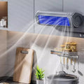 Portable Battery-Powered Fan, 312 mm, Wall-Mountable or Desk-Use