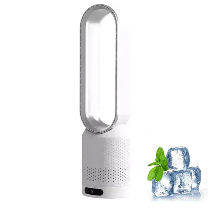 Portable Bladeless Fan with Remote Control and Air Purification, view 8