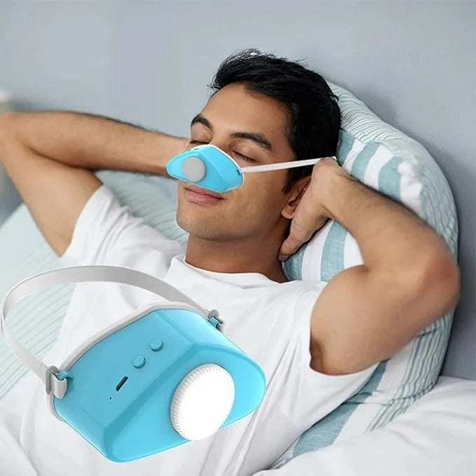 Portable Electric Anti-Snoring Device Mask with Adjustable Strap, view 3