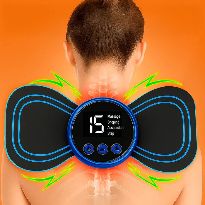 Portable EMS Massage Pad with Remote Control and 3 Reusable Patches, view 7