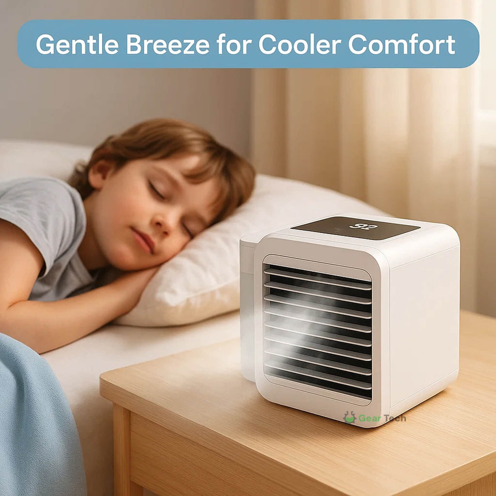 Portable Evaporative Cooler with 1000ml Tank, 6W USB Power, view 3