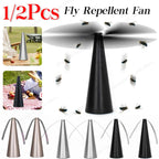 Portable Fly Repellent Fan, ABS, USB or 2 AA Battery, 26 cm, view 7