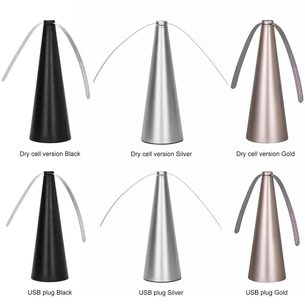 Portable Fly Repellent Fan, ABS, USB or 2 AA Battery, 26 cm, view 9