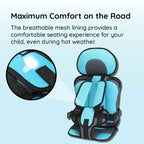 Portable Foldable Child Car Booster Seat with Five-Point Harness, view 10