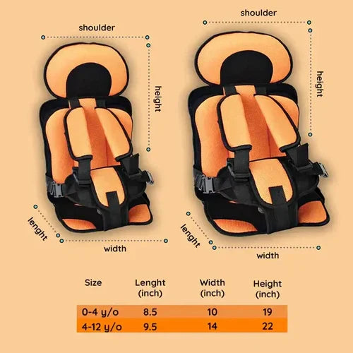 Portable Foldable Child Car Booster Seat with Five-Point Harness, view 6