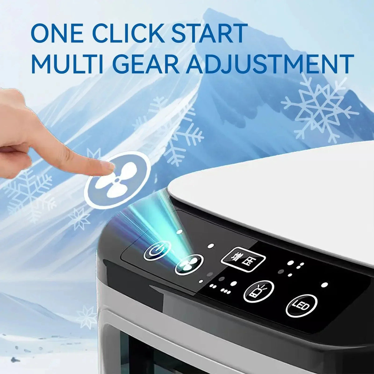 Portable Mini Air Conditioner Fan and Humidifier, 3-Speed, 900ML, view 11