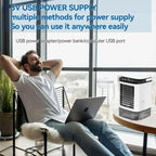 Portable Mini Air Conditioner Fan and Humidifier, 3-Speed, 900ML, view 5