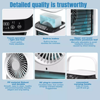 Portable Mini Air Conditioner, USB-Powered Evaporative Cooling, view 3