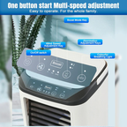 Portable Mini Air Conditioner, USB-Powered Evaporative Cooling, view 4
