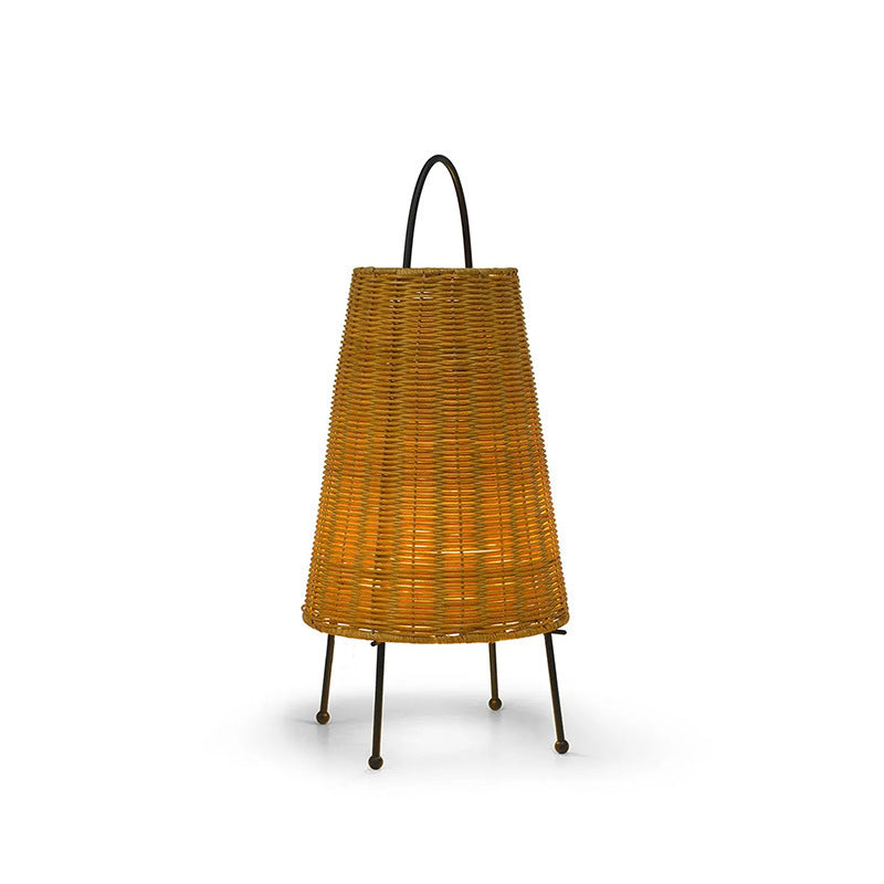 Portable Rattan Lantern | High & Bury