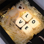 Portable Rechargeable Cube LED Night Light with Adjustable Brightness | High & Bury