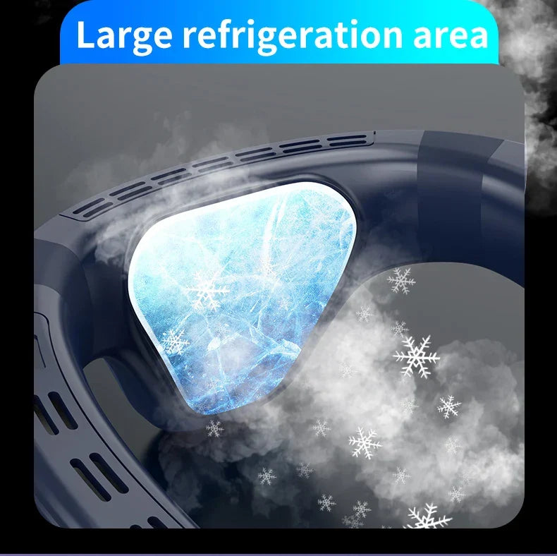 Portable Rechargeable Neck Fan, 5200mAh, Semiconductor Cooling, view 12
