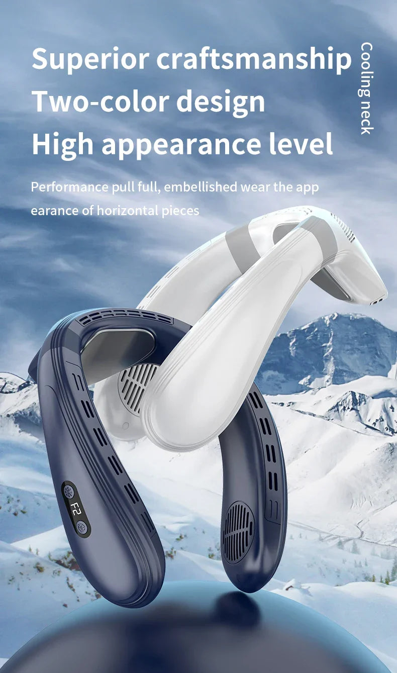 Portable Rechargeable Neck Fan, 5200mAh, Semiconductor Cooling, view 16