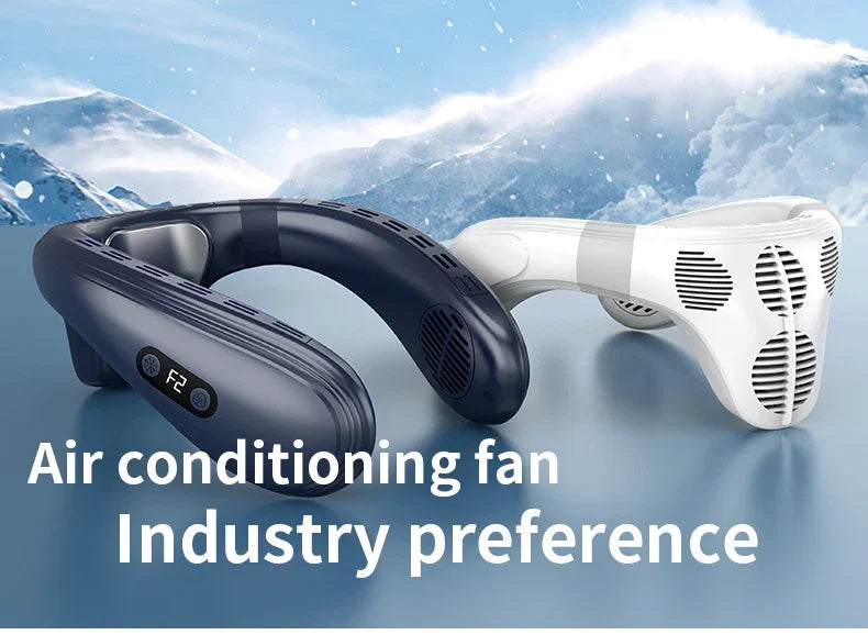 Portable Rechargeable Neck Fan, 5200mAh, Semiconductor Cooling, view 7