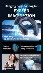Portable Rechargeable Neck Fan, 5200mAh, Semiconductor Cooling, view 9
