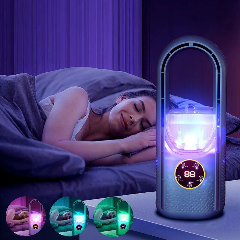 Portable USB Air Conditioner Humidifier with 100 ml Tank, 6 Speeds and Timer, view 3