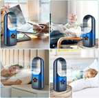 Portable USB Air Conditioner Humidifier with 100 ml Tank, 6 Speeds and Timer, view 4