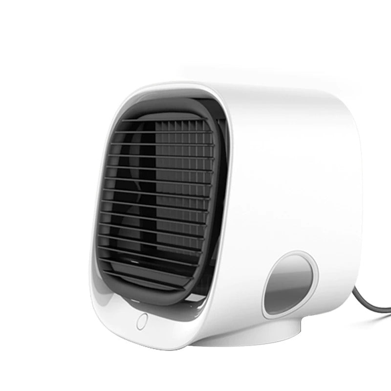 Portable USB Air Cooler with 300 ml Tank, 3 Speeds and 7-Colour LED