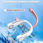 Portable USB Neck Fan in ABS, Hands-Free Wear, 195 × 167 × 57.3 mm, view 4