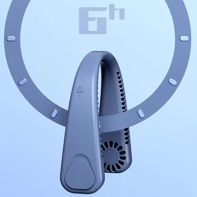 Portable USB Neck Fan in ABS, Hands-Free Wear, 195 × 167 × 57.3 mm, view 8