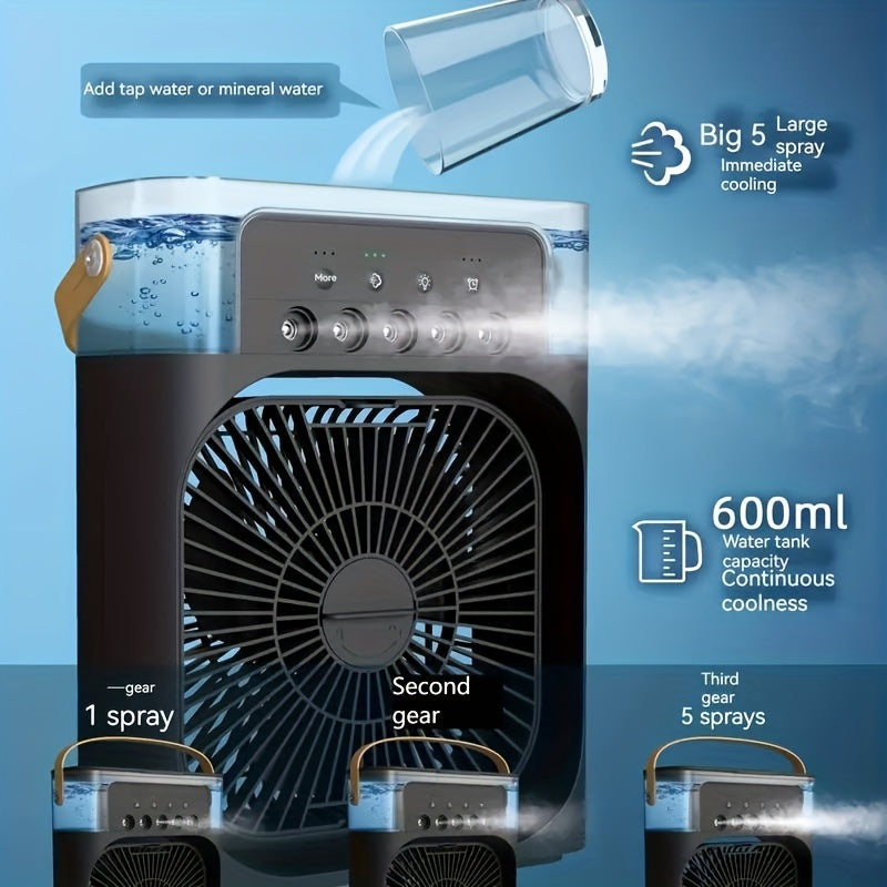 Portable USB Table Fan with Misting Feature, Touch Control and 3 Speeds, view 10