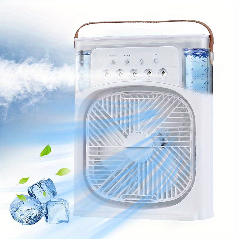 Portable USB Table Fan with Misting Feature, Touch Control and 3 Speeds, view 3